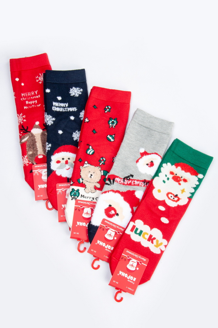 Шкарпетки дитячі новорічні кашемір